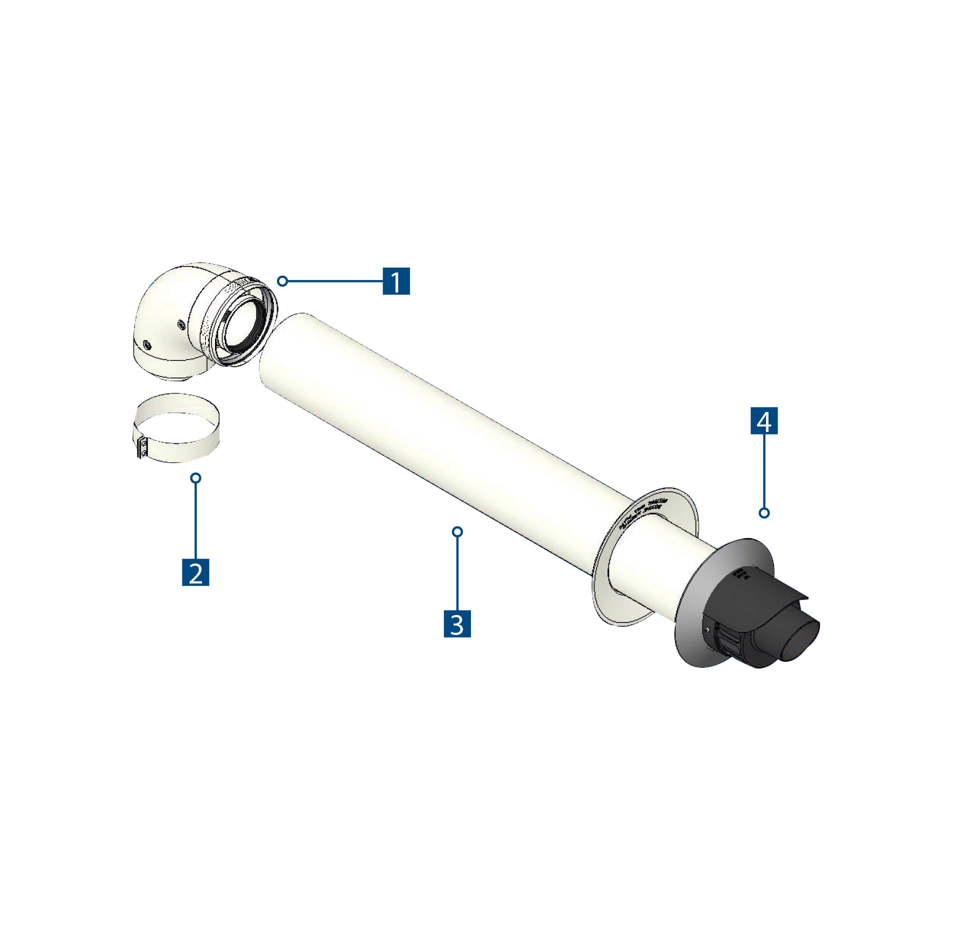 TECNOGAS SRL - TGSCONDEH51104 KIT COASSIALE PER CONDENSAZIONE ASP/SC M