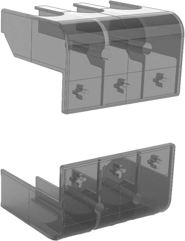 TECHNOELECTRIC SRL - TEH19453 KIT COPRITERMINALI SUPERIORI+INFERIORI