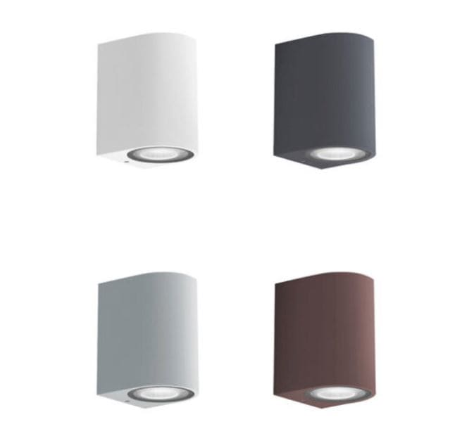 BOT LIGHTING SRL - BTLCORDOVA2M APPLIQUE IP65 2 X GU10 MAX 35W GRIGIO MA