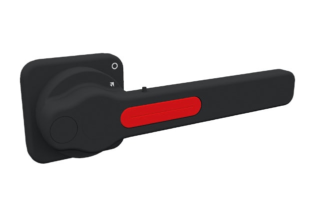 TECHNOELECTRIC SRL - TEH18844 MANIGLIA BLOCCO PORTA NERA 230MM