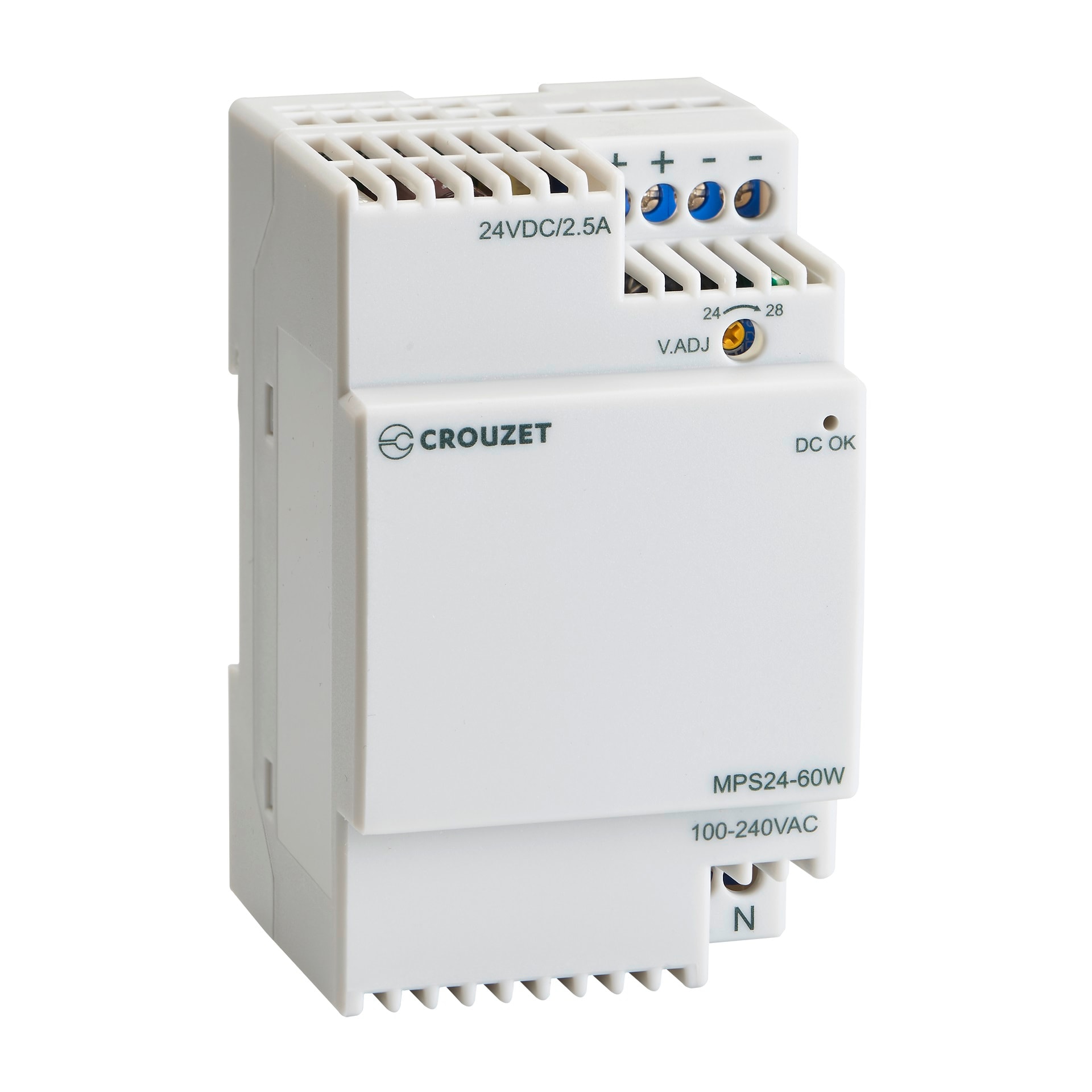 CROUZET - CRO89451006 MODULAR POWER SUPPLY 60 W, 100-240 VAC /