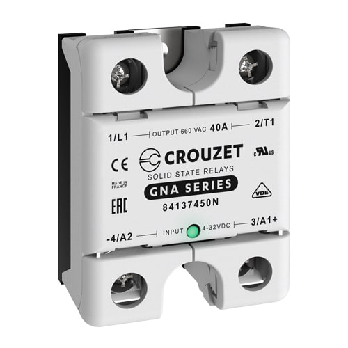 CROUZET - CRO84137450N SSR, GNA, SINGLE PHASE, PANEL MOUNT, 40A