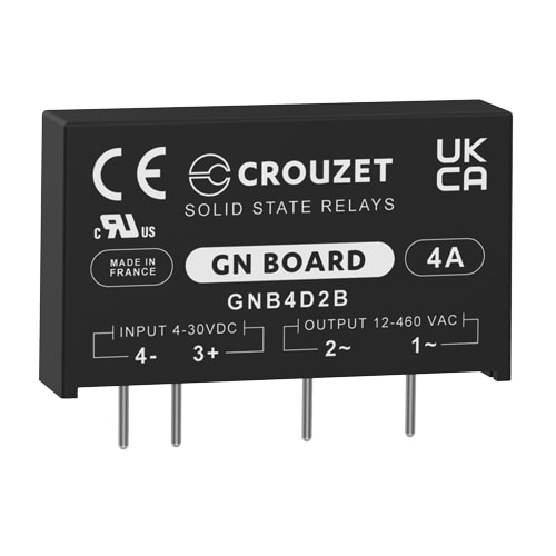 CROUZET - CROGNB4D2B SSR, GN BOARD, PCB MOUNTING, 4A OUT 12-4
