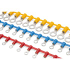 CEMBRE SPA - CEMCGP-M10 CAPOCORDA CONCATENATO AD OCCHIELLO, PREISOLATO IN POLICARBONATO, GIALLO, PER CONDUTTORI IN RAME, HALOGEN FREE, VITE 10mm SEZIONE 4-6 mmq