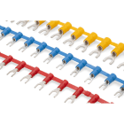 CEMBRE SPA - CEMCRP-U6 CAPOCORDA CONCATENATO A FORCELLA, PREISOLATO IN POLICARBONATO, ROSSO, PER CONDUTTORI IN RAME, HALOGEN FREE, VITE 6mm SEZIONE 0,25-1,5 mmq