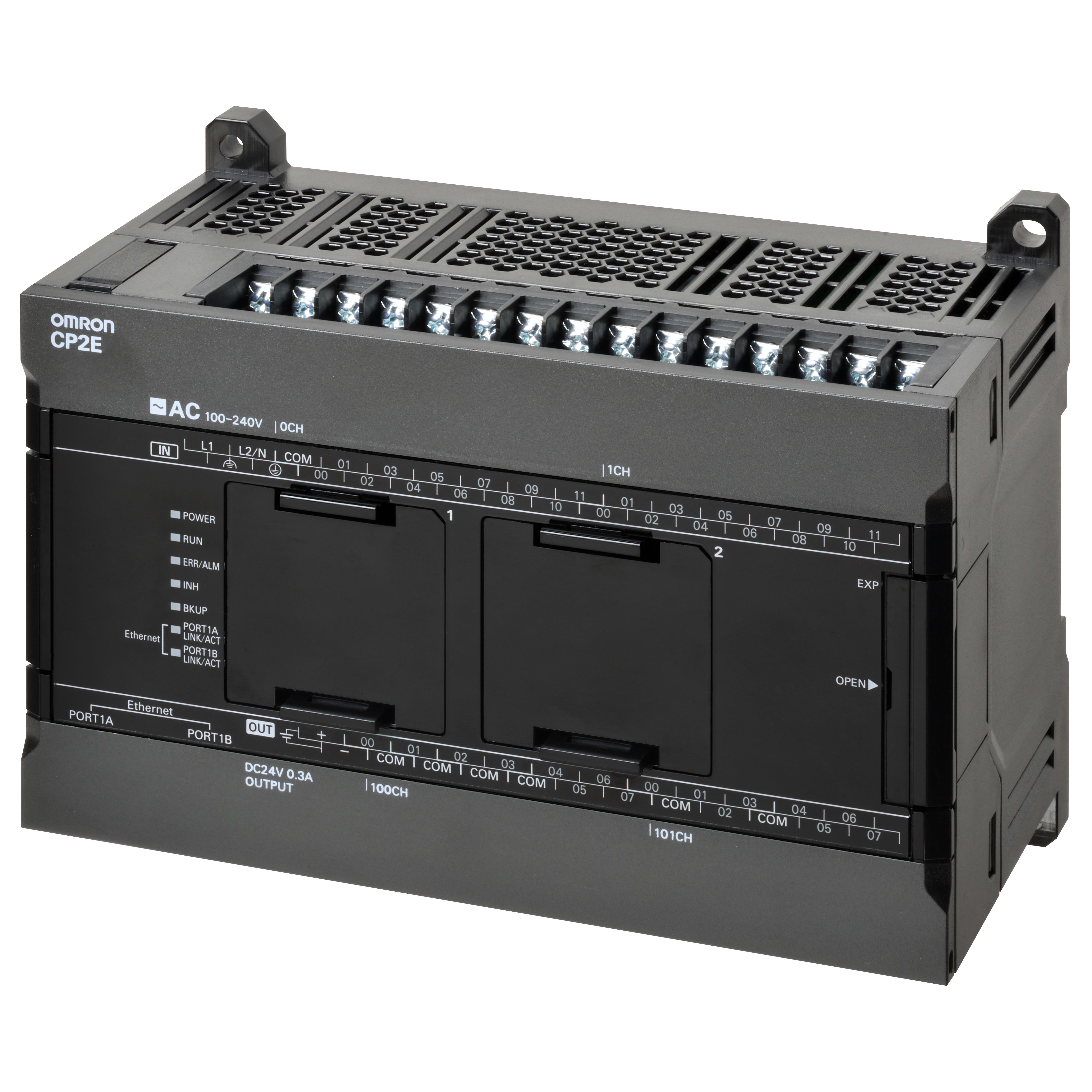 OMRON - OMRCP2EN40DT1D PLC CP2E, 24DI, 16DO PNP, ETHERNET 24VC