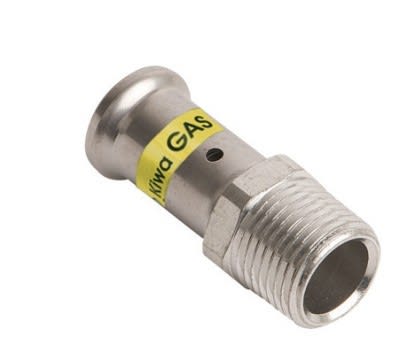 HENCO - CAPPELLOTTO - CPL17PG2005 MANICOTTO MASCHIO IN OTTONE GAS 20X3/4