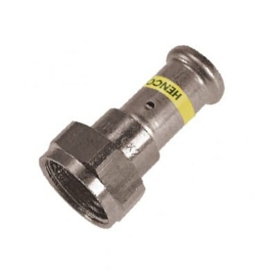 HENCO - CAPPELLOTTO - CPL26PG26Z05 MANICOTTO C/DADO IN OTTONE X GAS 26X3/4