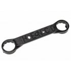 HENCO - CAPPELLOTTO - CPL28PK04 STAFFA IN PVDF 1/2 INTERASSE 153 MM