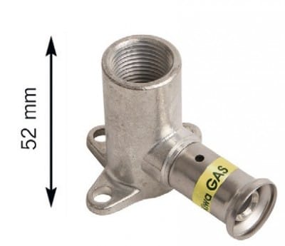 HENCO - CAPPELLOTTO - CPL2PG2004 TERMINALE C/STAFFA OTTONE X GAS 20X1/2