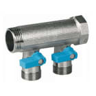 HENCO - CAPPELLOTTO - CPLVB050502BLAUW COLLETTORE C/VALV.SF. 3/4 X2XEK MAN. BLU