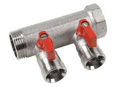 HENCO - CAPPELLOTTO - CPLVB050502ROOD COLL. C/VALV.SF. 3/4 X2XEK MAN.ROSSA