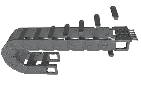 IMYTECH SRL - IMTCPS033.37.R45ST CATENA PORTACAVI 37X23MM STRISCIA 990MM