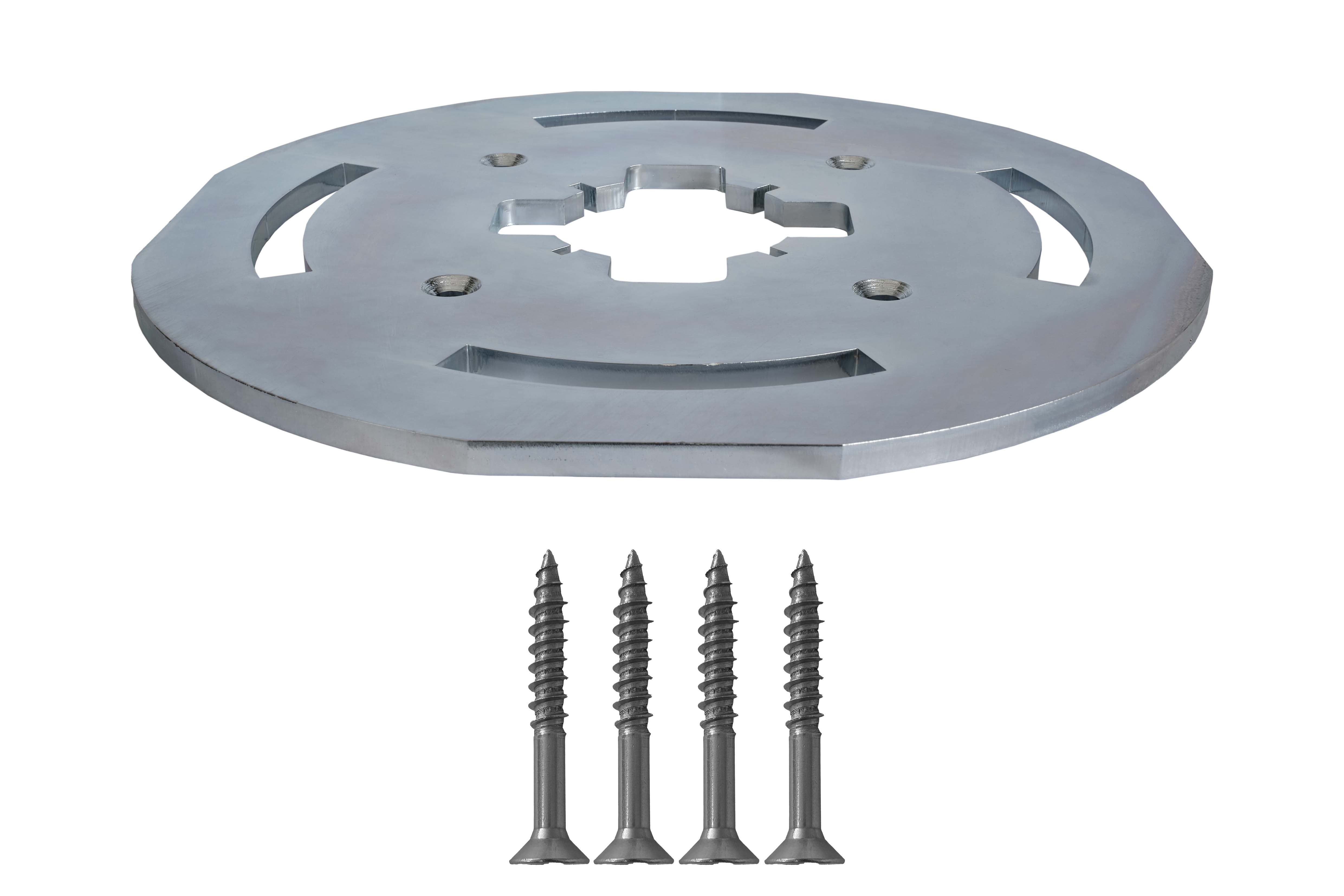 UNIERRE SRL-UNISTAB - URRCQBL25FZ BASE FISSA ACCZG D260MM SP8 PALIQ120MM