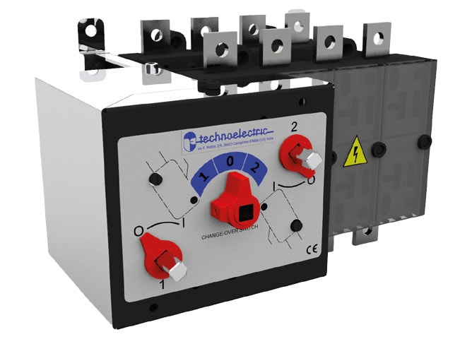 TECHNOELECTRIC SRL - TEH120138 COMMUTATORE SOVRAPPOSTO CON MANIGLIA BLO