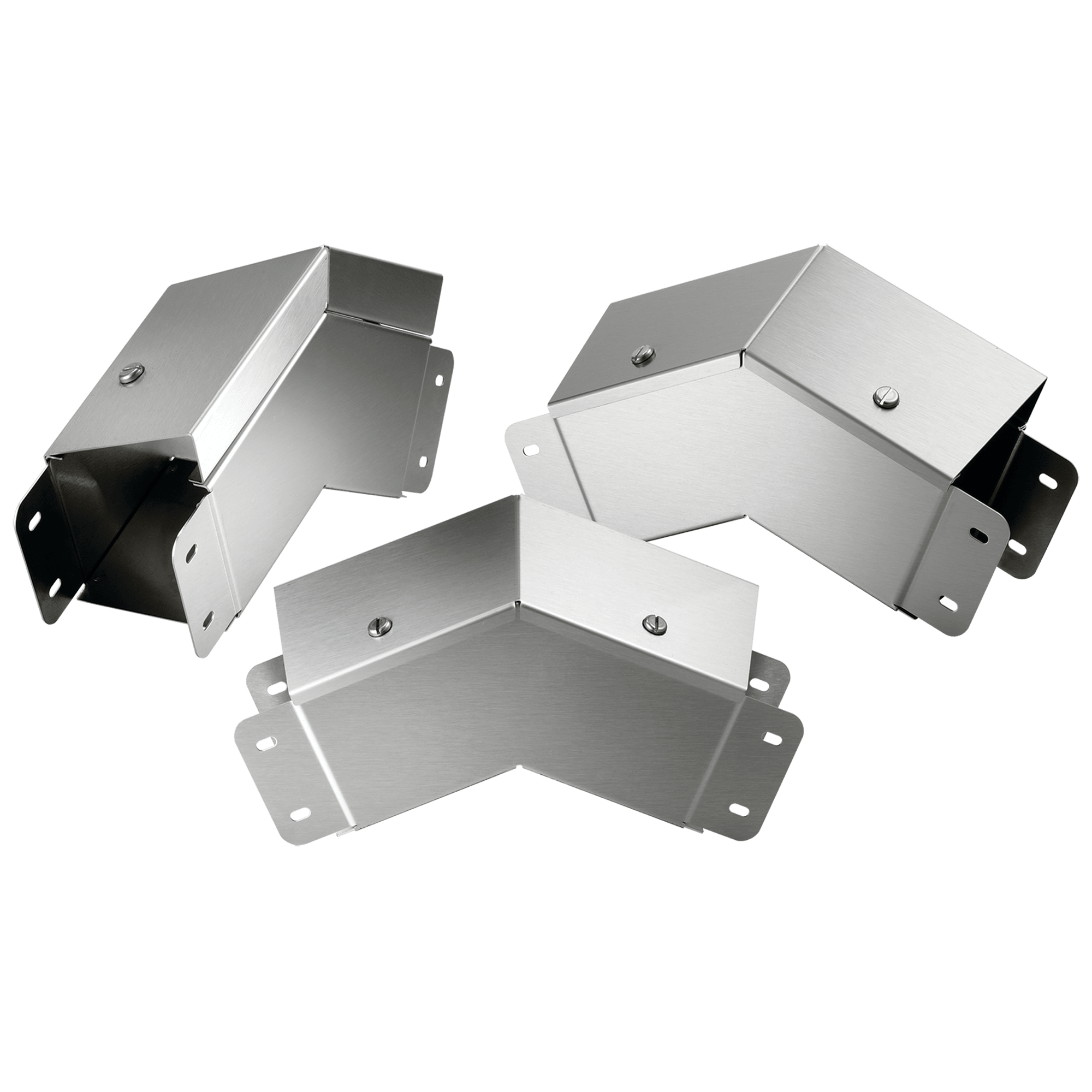ELDON AUSTRIA GMBH - HOFCTS66EOC45SS Gomito a 45 gradi Clean Tray con profilo esterno inclinato, 6,00x6,00, spazzolato, SS304
