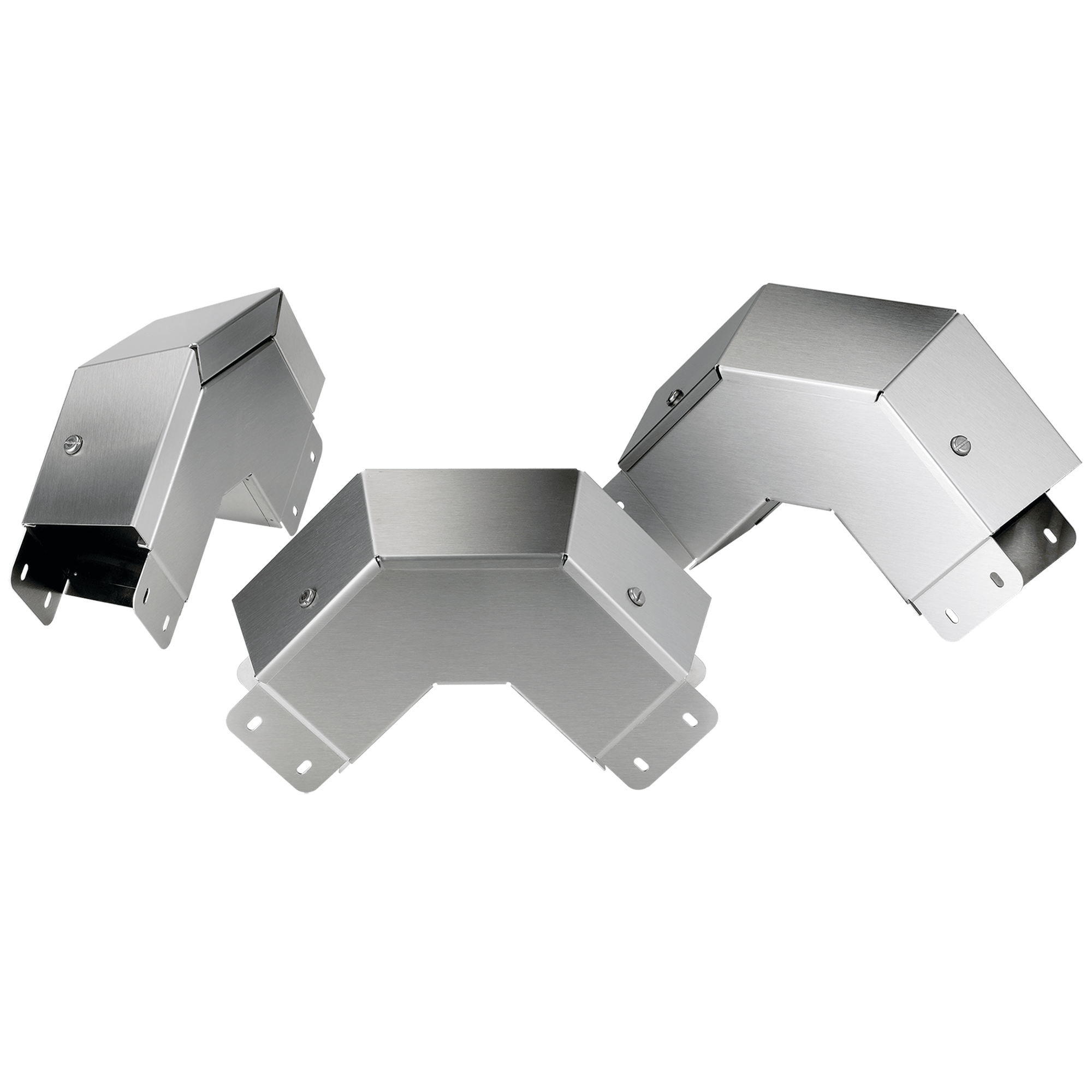 ELDON AUSTRIA GMBH - HOFCTS66EOC90SS Gomito a 90 gradi Clean Tray con profilo superiore esterno inclinato, 6,00x6,00, spazzolato, SS304