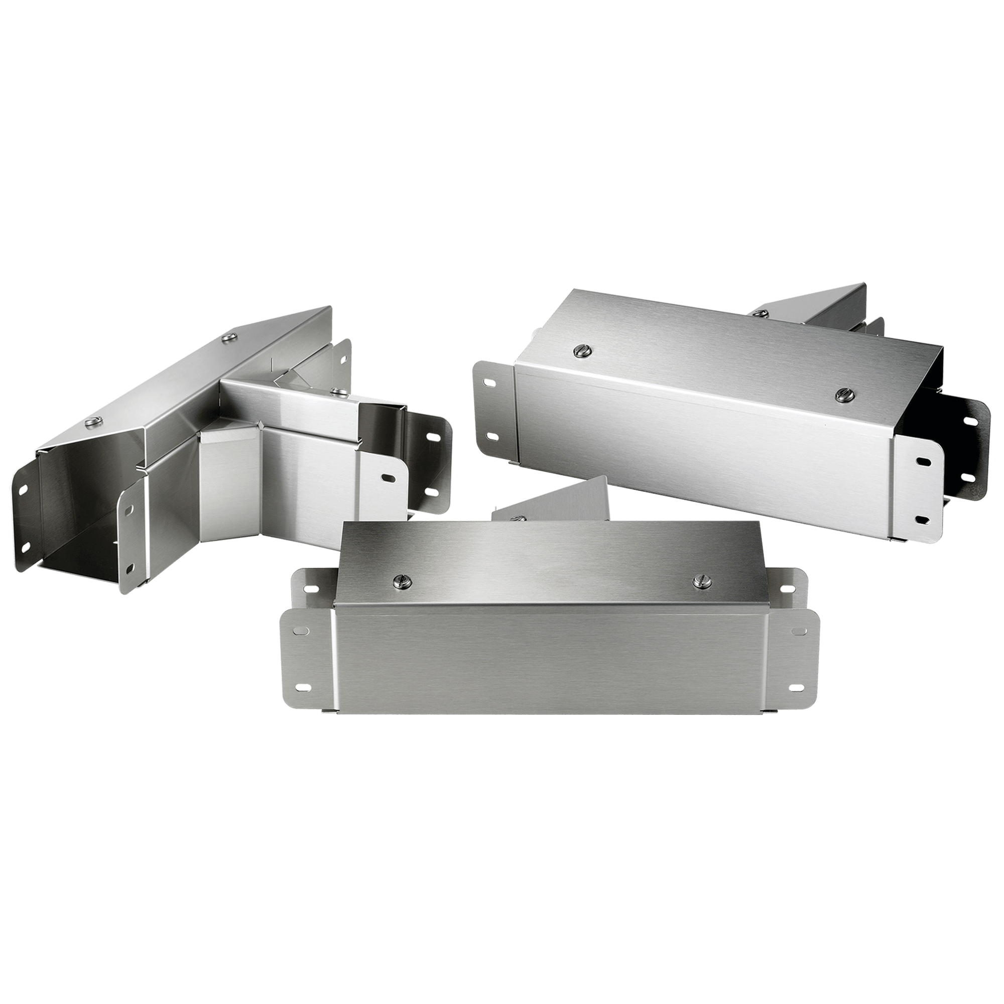 ELDON AUSTRIA GMBH - HOFCTS66TFCOSS Clean Tray con raccordo a T e profilo superiore incl. a 90 gradi verso l'esterno, 6,00x6,00, spazzolato, SS304