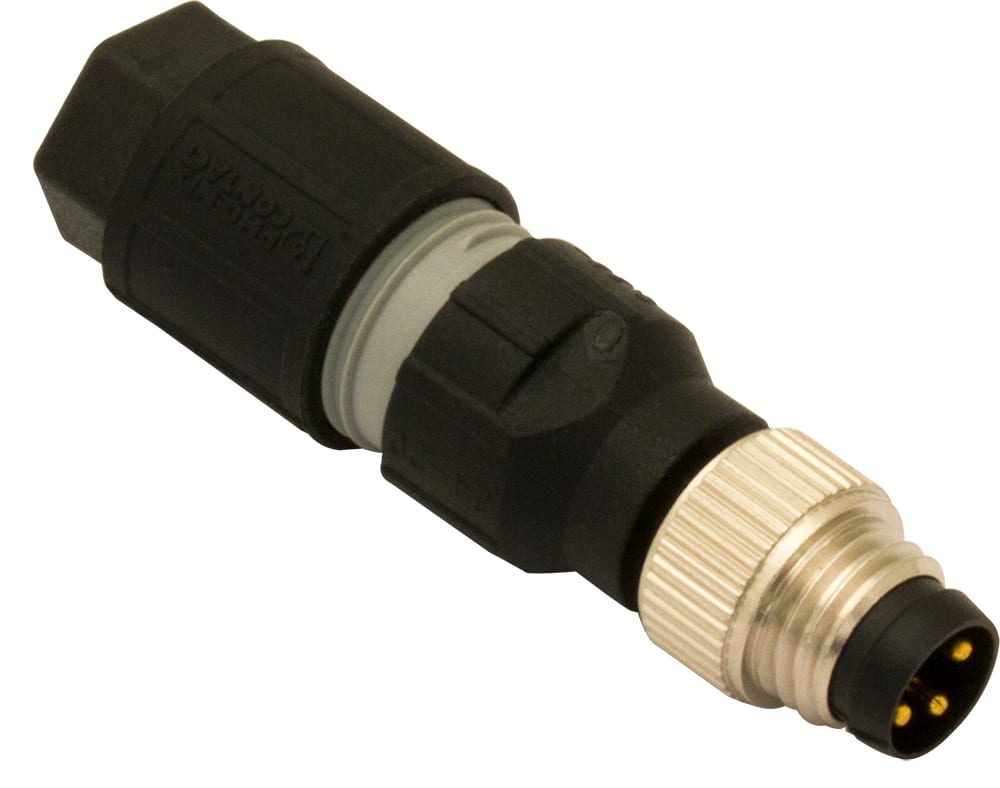 DATASENSING SRL - DTGCV08/0B-00A CONNECTOR CONN. M8 MALE 4 POLES AXIAL, S