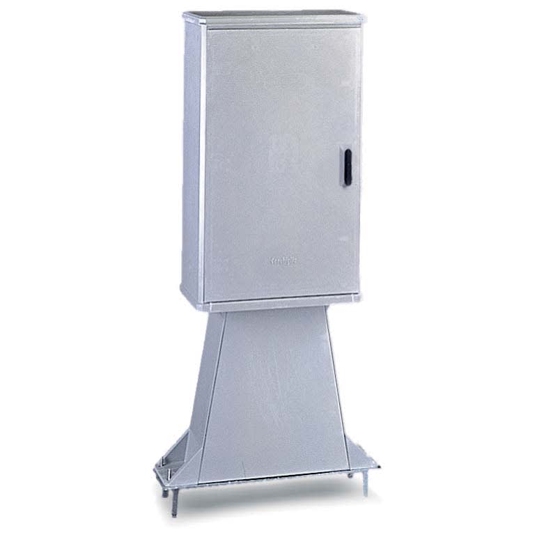 CONCHIGLIA - CON073791006 Serie CV4M - Zoccolo ispezionabile per armadio in vetroresina, dimensioni 714 x 660 x 271 mm (BxAxP)