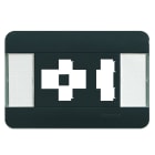 BTICINO - BTIC9803/TGR BTNET - PLACCA AUTOP 3P NERA KEYSTONE