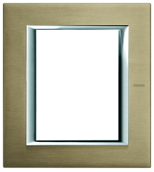 BTICINO - BTIHA4826NX AXOLUTE - PLACCA 3+3P TITANIO SPAZZOLATO