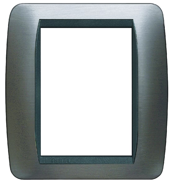 BTICINO - BTIL4826ACS LIVING INT - PLACCA 3+3P ACCIAIO SPAZZOL