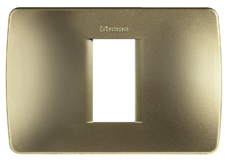 BTICINO - BTIC4803/1GM LUNA - PLACCA MODULO 503 1P GIALLO METAL