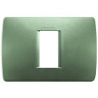 BTICINO - BTIC4803/1VM LUNA - PLACCA MODULO 503 1P VERDE METALL