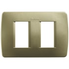 BTICINO - BTIC4803/2GM LUNA - PLACCA MODULO 503 2P GIALLO METAL