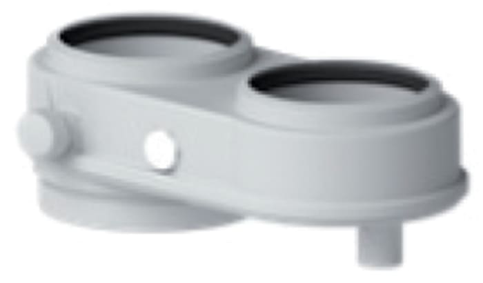 ROTEX - RXHDRDECOP8080BA ATTACCO FUMI SDOPPIATO DN 80/80