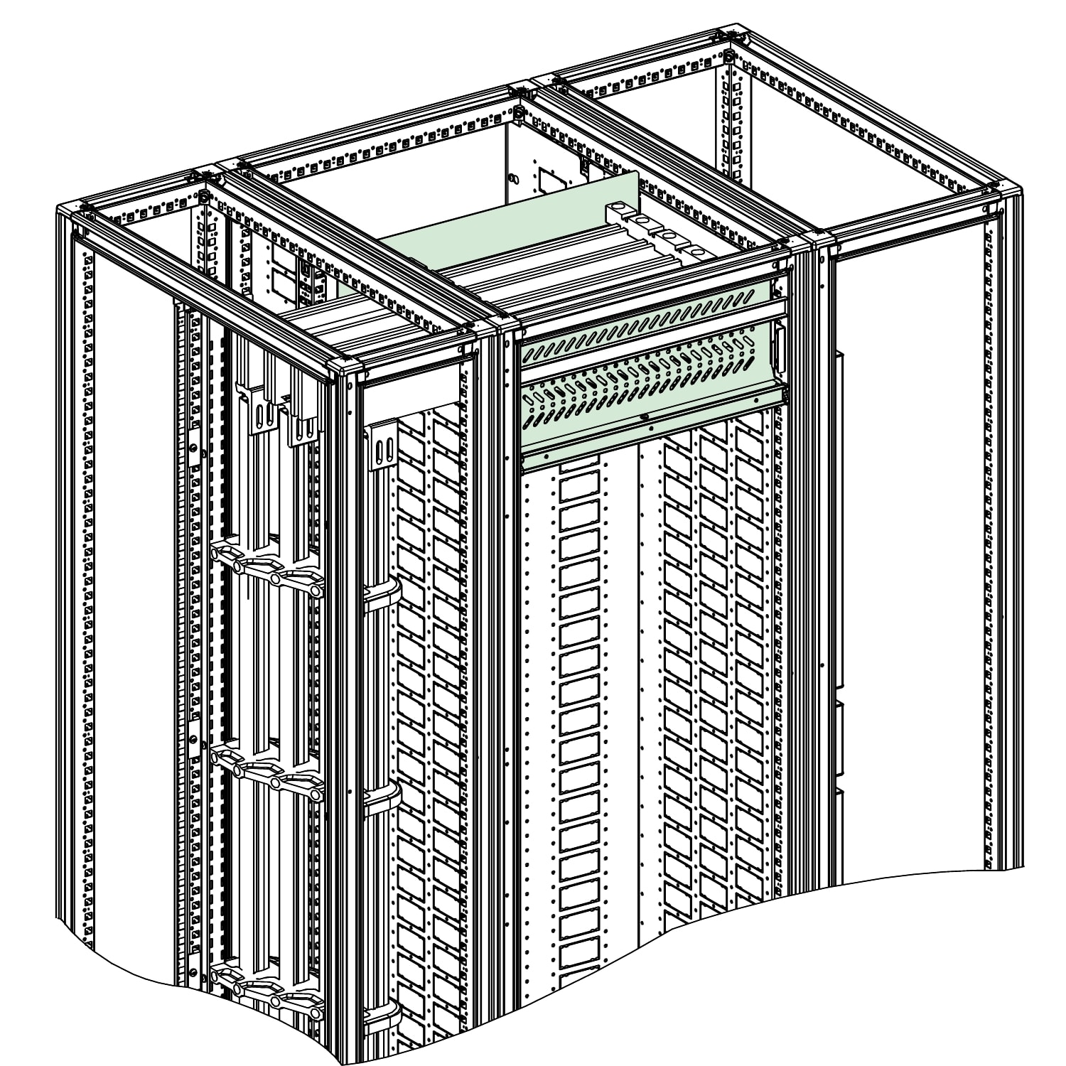 SCHNEIDER ELECTRIC - SNRNSYHPF2B3M64 SEGREGAZIONE SFM FORMA 2 3M H L600XP400