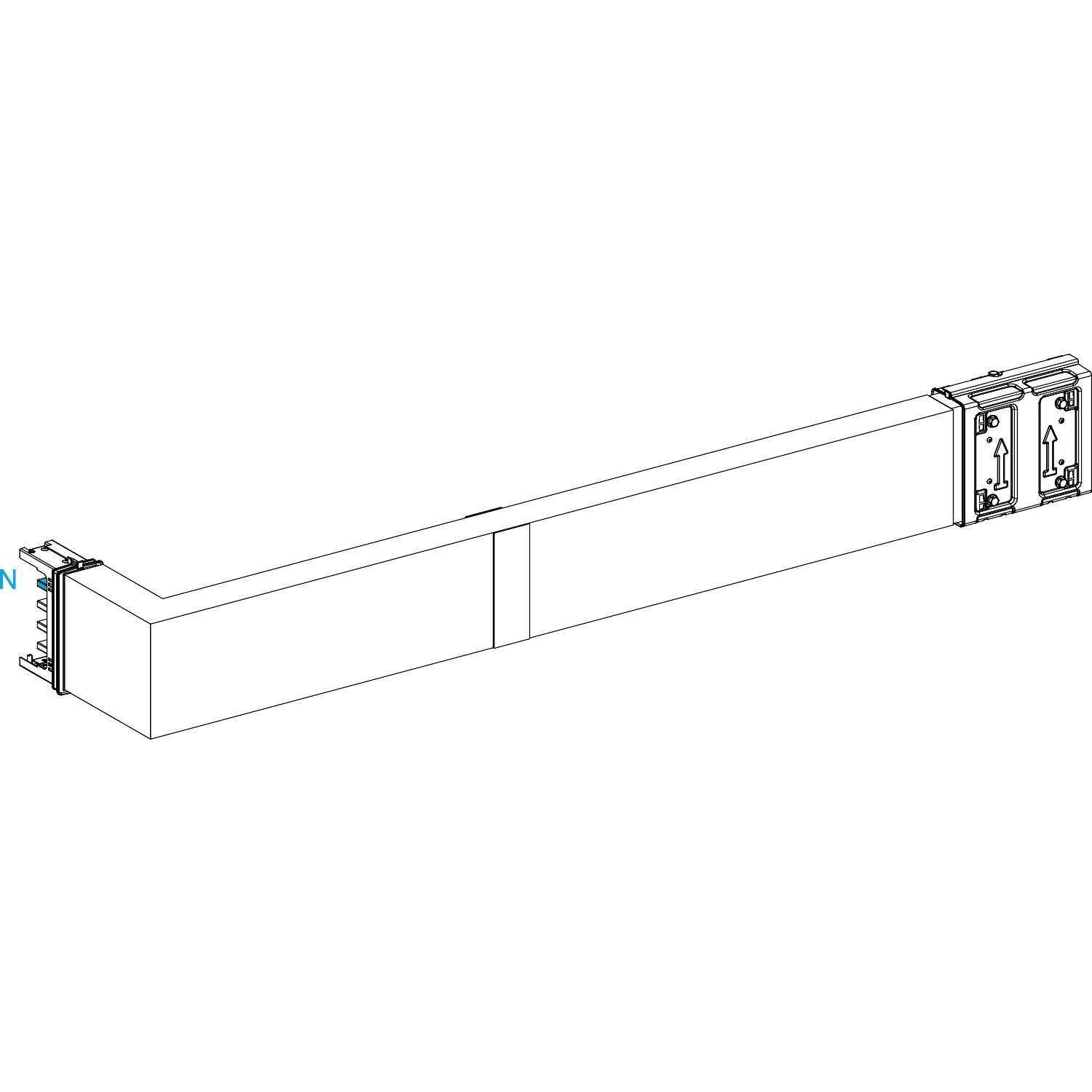 SCHNEIDER ELECTRIC - SNRKSA400DLR42F ANG. ORIZZ. 4P 400A A MIS. TFUOCO A DX