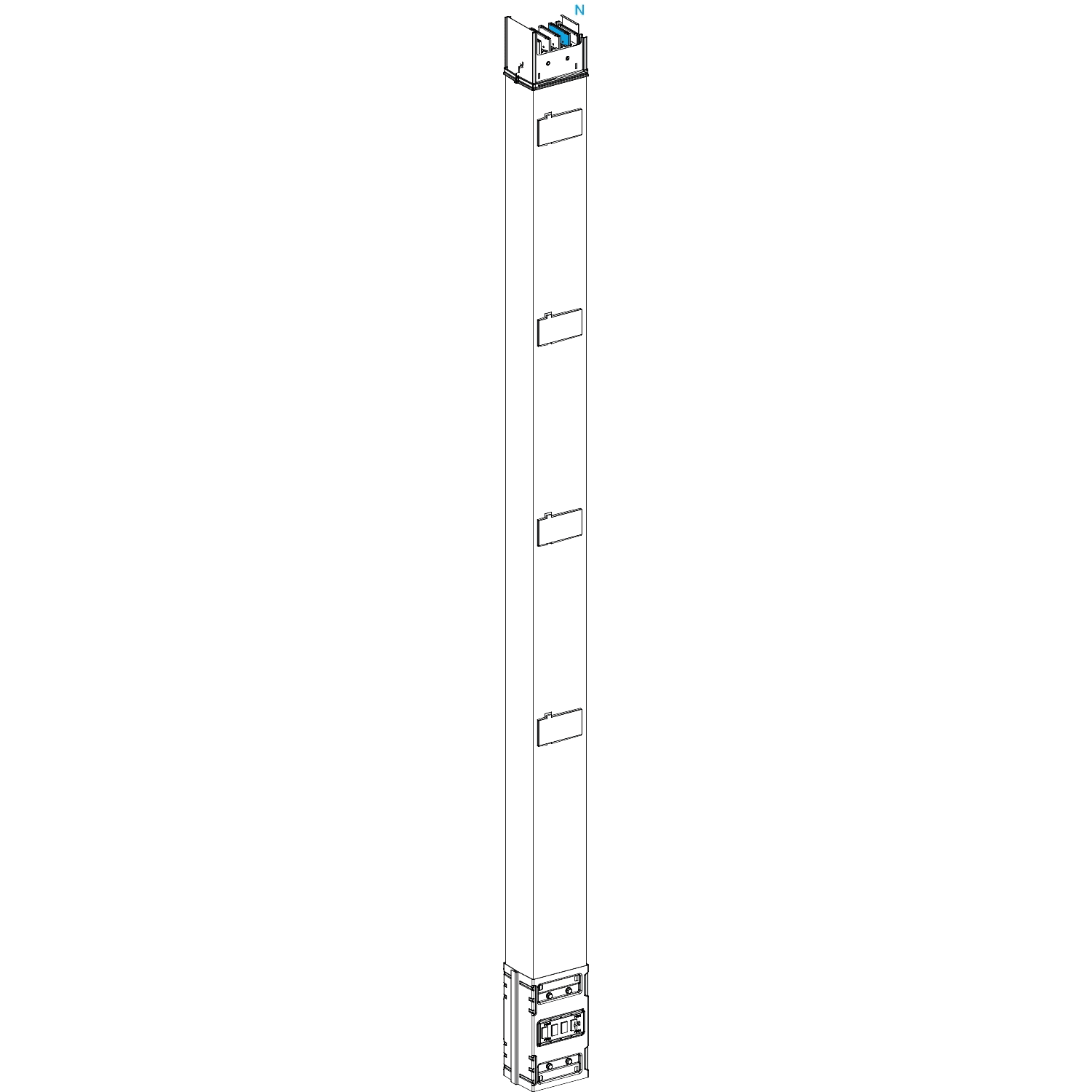 SCHNEIDER ELECTRIC - SNRKSA1000EV4254 ELEM COL MON 1000A 2,5M 4 DER