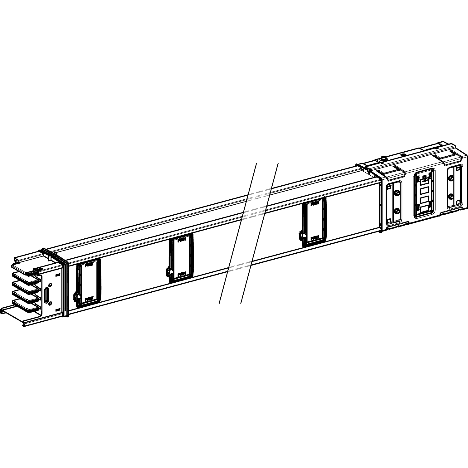 SCHNEIDER ELECTRIC - SNRKSA500ED45010 KSA gerades Element, 500A, 5m, 10Abgange