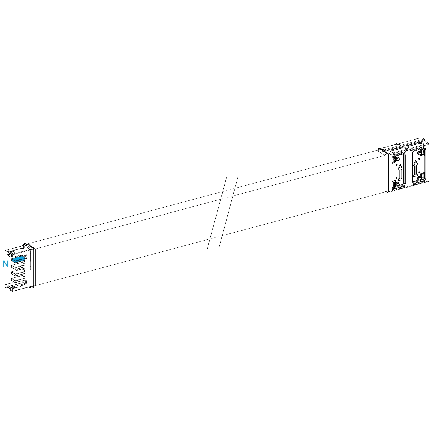 SCHNEIDER ELECTRIC - SNRKSA400ET430 Canalis - Elemento rettilineo di trasporto - 400 A - 3 m
