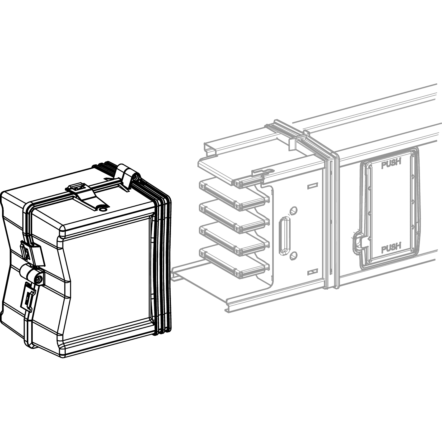 SCHNEIDER ELECTRIC - SNRKSA1000AF1 KSA Ersatzteil, Endabdeckung Bauform 2 (