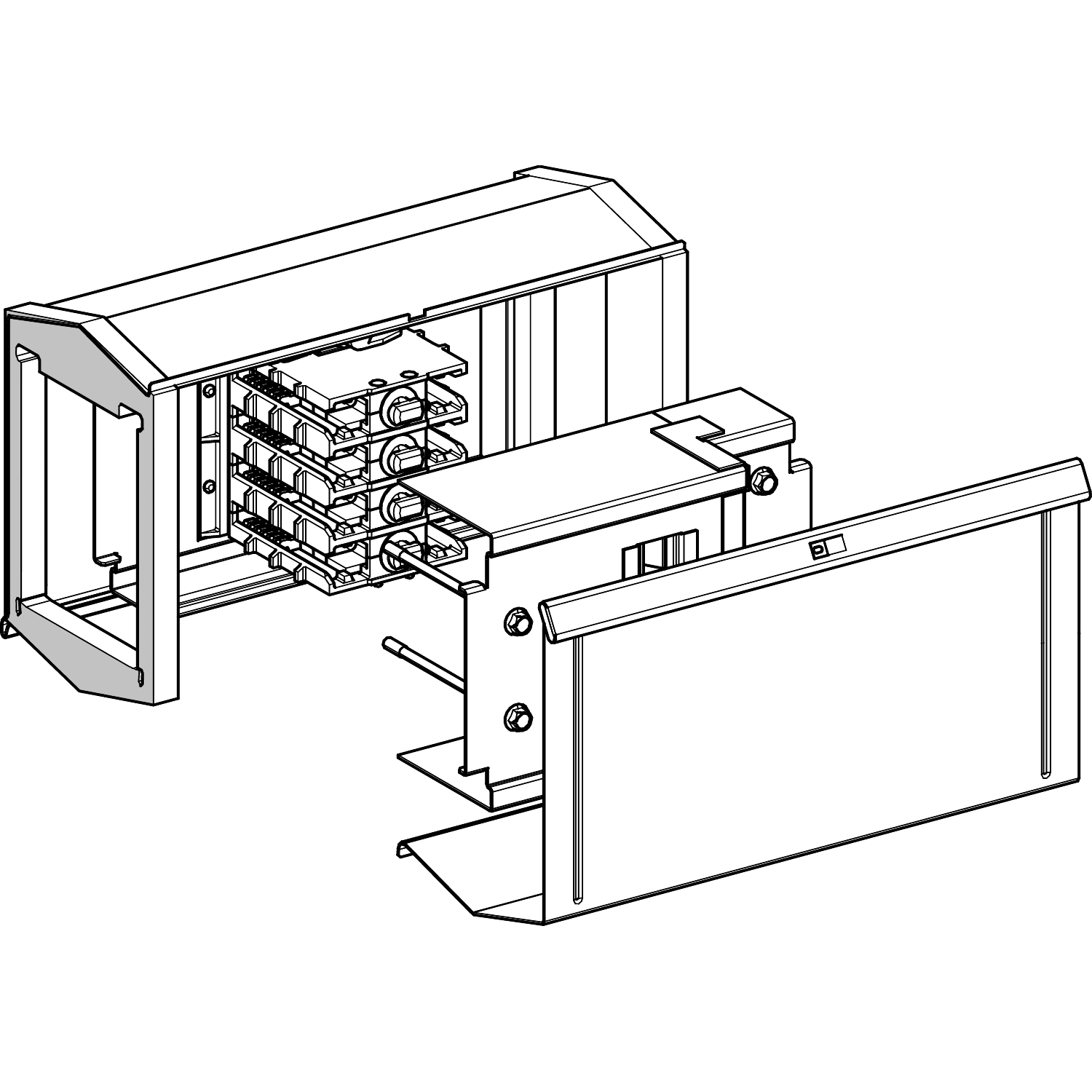 SCHNEIDER ELECTRIC - SNRKSA500FA4 Canalis - Adattatore per unità KS precedente - 500 A