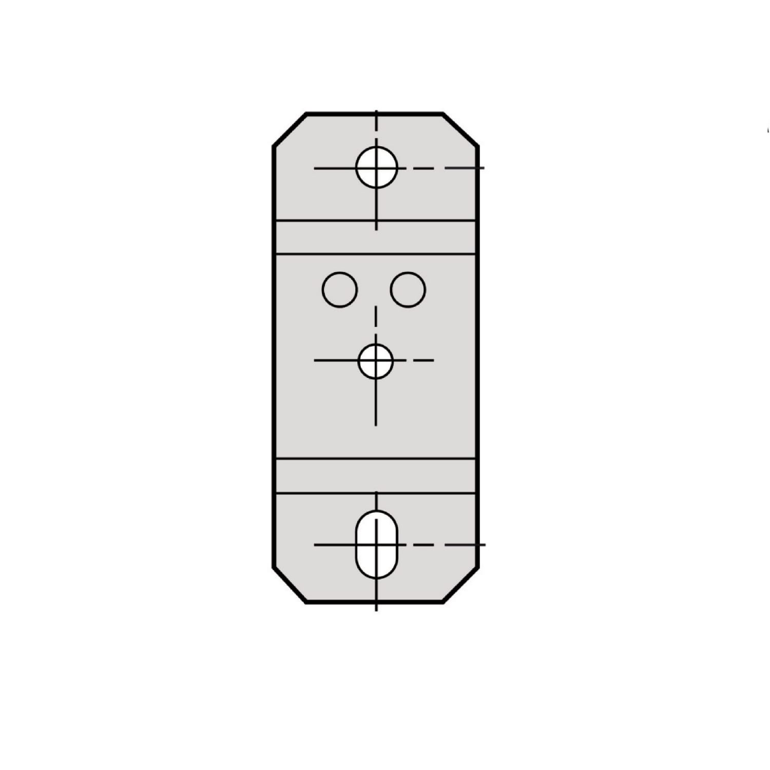 SCHNEIDER ELECTRIC - SNRKBB40ZFMP Fixing raiser, Canalis KB, 25/40A, wall mounting or floor mounting