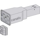 SCHNEIDER ELECTRIC - SNRKBB40ABG44T2W Canalis - Unità di alim KBB - 40 A - montaggio a sx - 2 circuiti - compat DALI