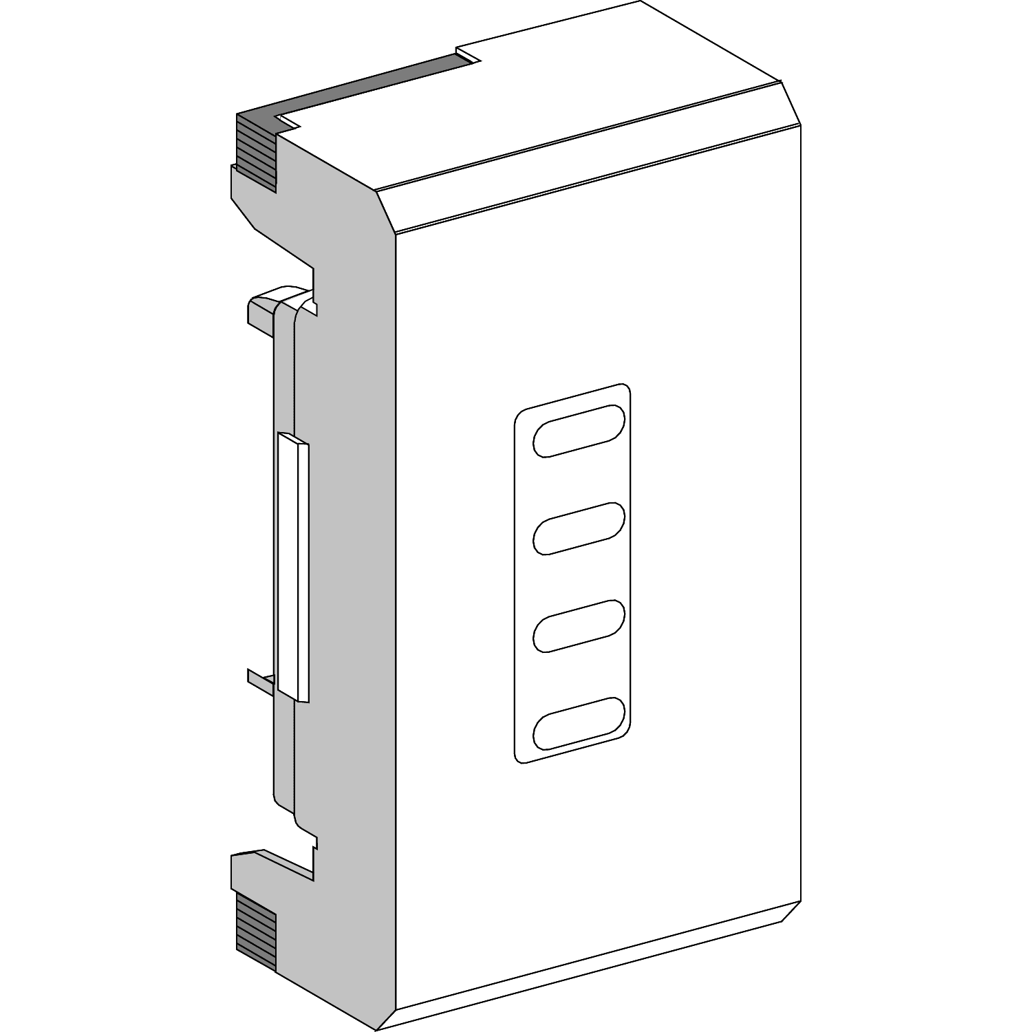 SCHNEIDER ELECTRIC - SNRKNB16CF2 Canalis - Unità di derivazione per fusibile NF - 8,5 x 31,5 - 16 A - L + N + PE