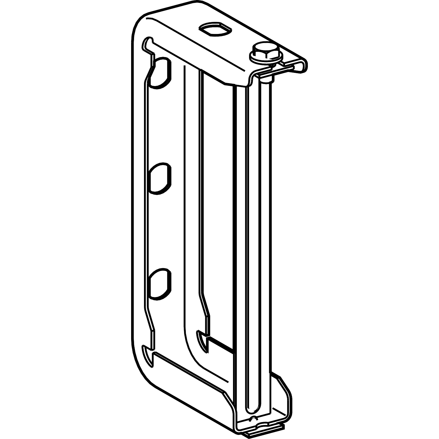 SCHNEIDER ELECTRIC - SNRKSB400ZF1 Universal fixing brackets, Canalis KS 100A to 400A, wall or suspended on threaded rod