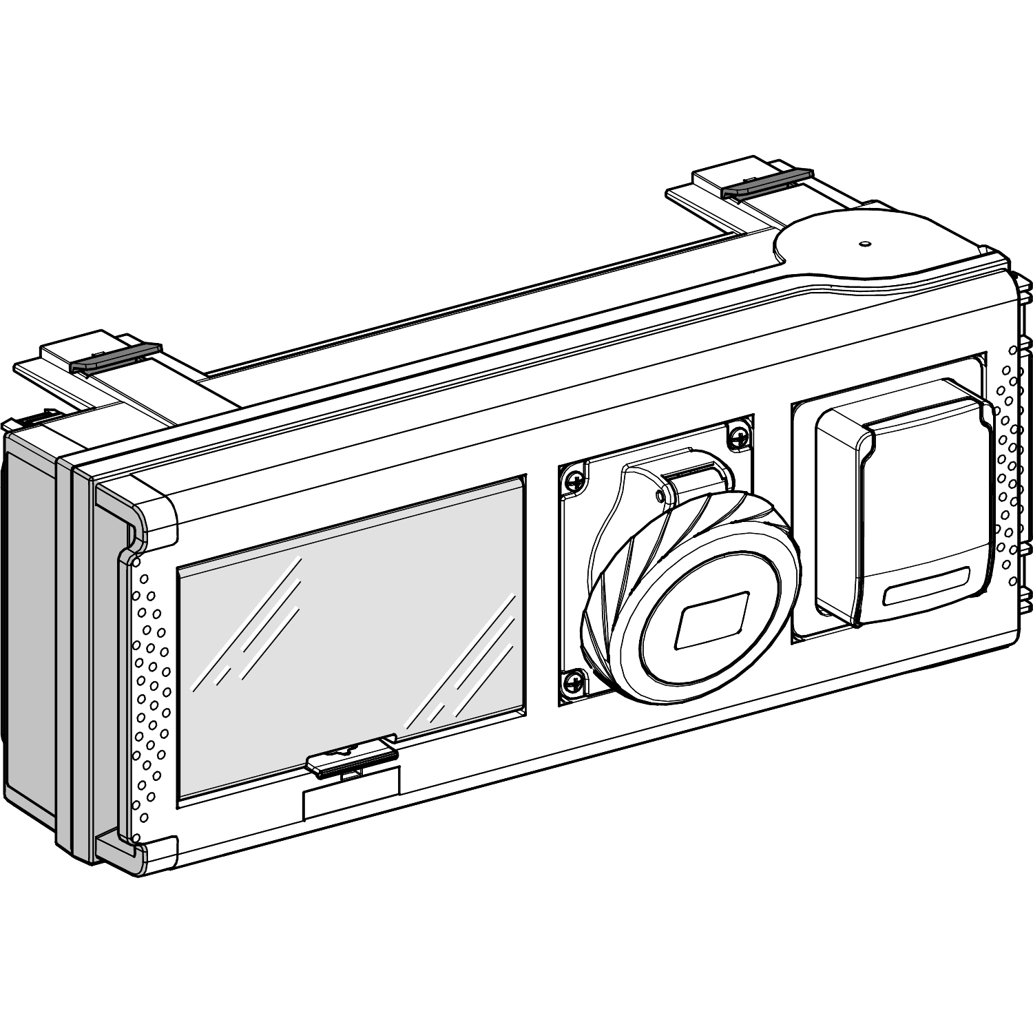 SCHNEIDER ELECTRIC - SNRKSB32CP35 Canalis - Unità di derivazione - 32 A - 2 prese IEC ind. per KSB