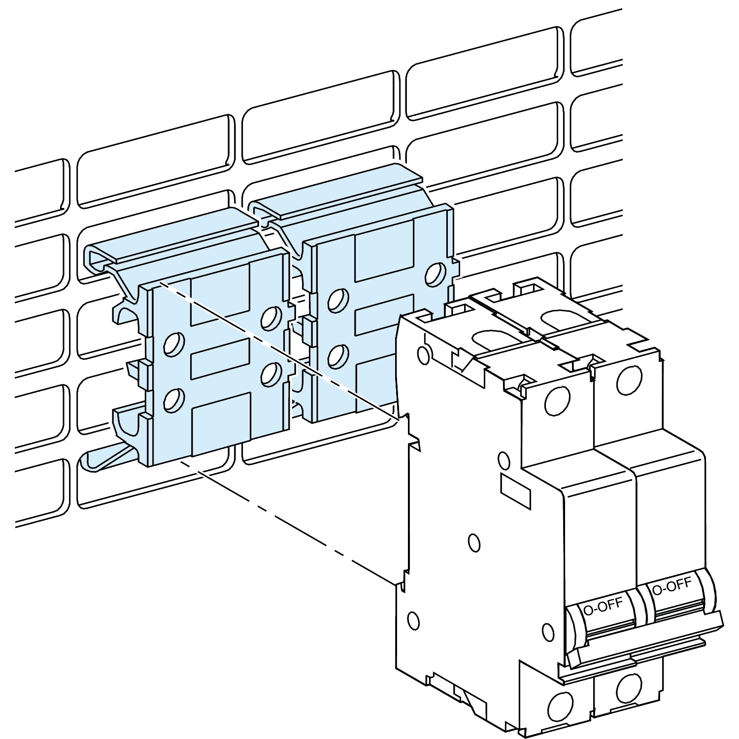 SCHNEIDER ELECTRIC - SNRLVS04224 5 PIASTRE DI RIALZO 10MM M9