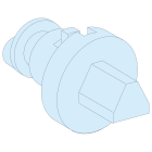 SCHNEIDER ELECTRIC - SNRLVS09937 SERRATURA A TRIANGOLO MASCHIO 7MM