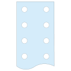 SCHNEIDER ELECTRIC - SNRLVS04528 Barra preforata V 80X10