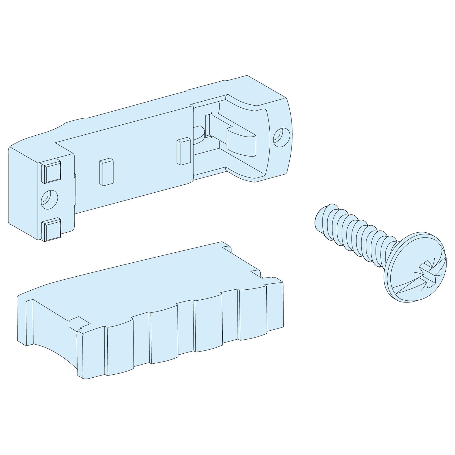 SCHNEIDER ELECTRIC - SNRLVS01210 2SUPP.+ 2CHIUS.INF/SUP POWERCLIP 160-400