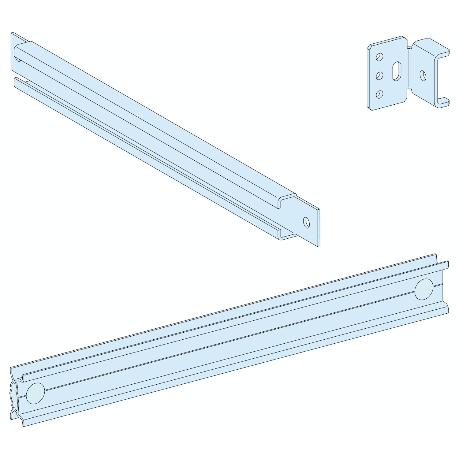 SCHNEIDER ELECTRIC - SNRLVS03404 Einstellbare modulare Gerateschiene, B =