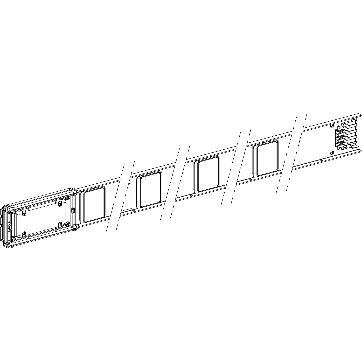 SCHNEIDER ELECTRIC - SNRKNA160ED4204 KNA gerades Elemente, 160A, 2m, 4Abgange