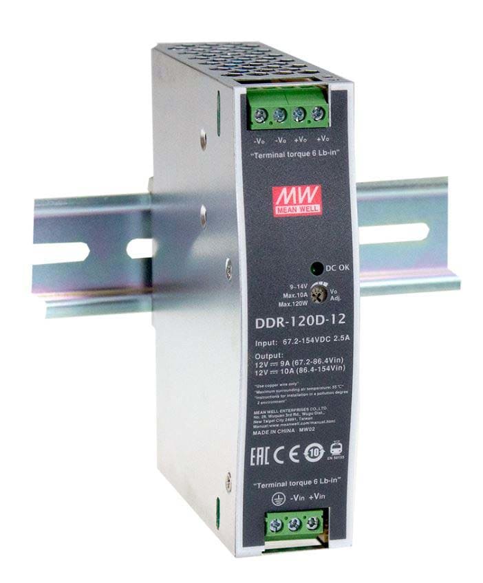 DIGIMAX SRL - DIXDDR-120B-48 CONVERTITORE DINRAIL DCDC 120W IN16-33V